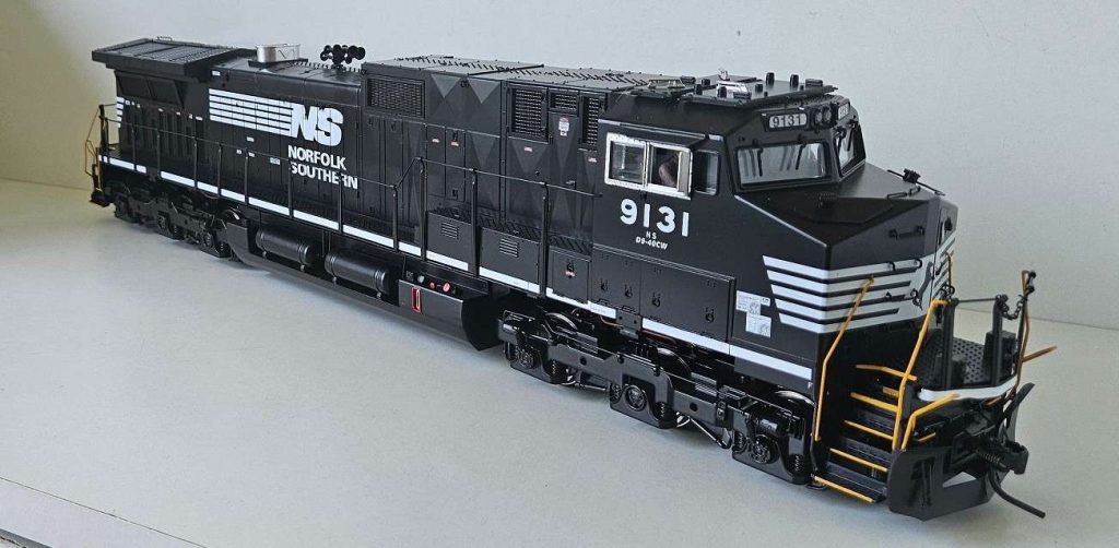 Schwarze Lokomotive der Norfolk Southern