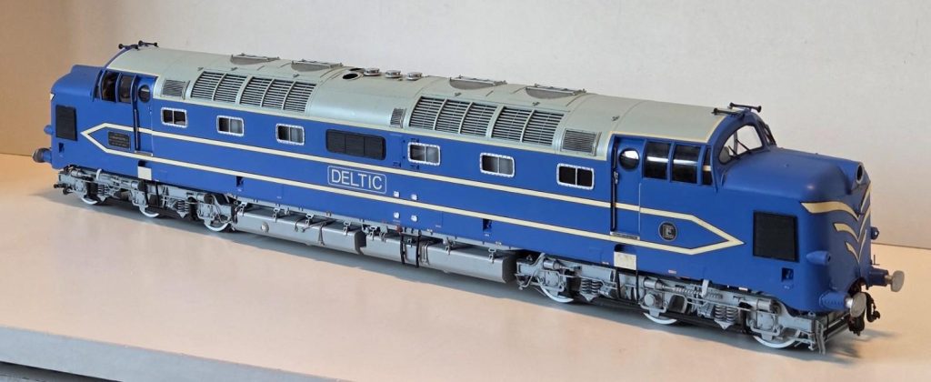 Deltic Lokomotive in Blau